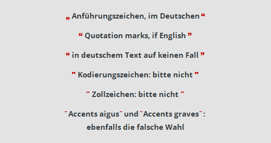 Korrekte Anführungszeichen setzen: Übersicht über die Typografie von Anführungsstrichen im Deutschen und im Englischen